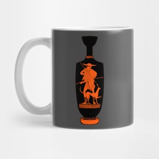 Greek Vase Hunter Kephalos and his Dog Mug